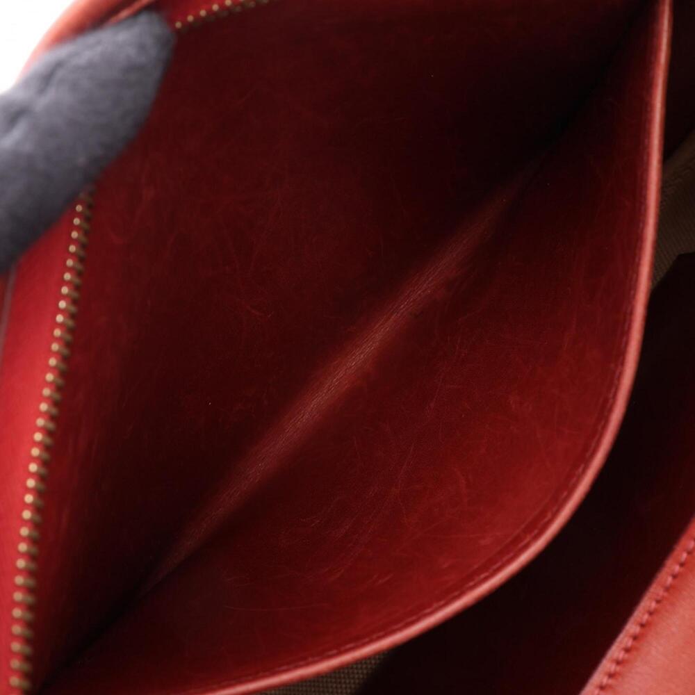 Hermes Trim 31 Shoulder Bag/Handbag, Leather, Toile H, Ivory/Burgundy, Women's. - Picture 15 of 15